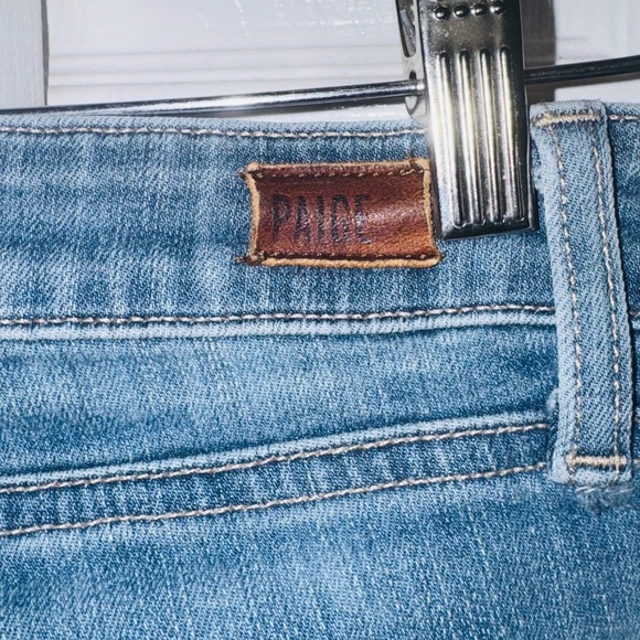 PAIGE Verdugo Crop Skinny Jeans | Distressed Knees | Size 28 - Picture 5 of 8